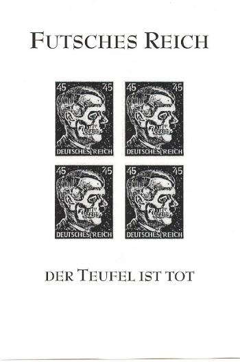 Futsches Reich Souvenir Sheet - Black